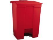 Rubbermaid Commercial Products RCP 6145 RED 26.5 Inch Medical Waste Step-On container - Red