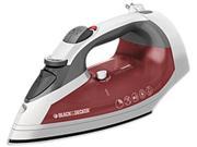 Black Decker ICR07X Xpress Traditional Steam Cord Reel Iron White Red