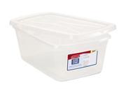 Rubbermaid 3Q31CLE Clever Store Snap Lid Container 1.625gal Clear 10 Carton 1 Carton