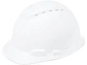 H 700 Series Hard Hat With 4 Point Ratchet Suspension Vented White