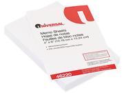 Loose Memo Sheets 4 X6 White 200 Sheets Pack