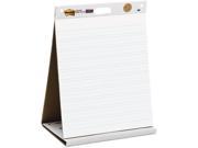 Post it Easel Pads 563PRL Self Stick Tabletop Easel Ruled Pad Command Strips 20 x 23 White 20 Shts Pad