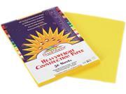 Construction Paper 58 Lbs. 9 X 12 Yellow 50 Sheets Pack