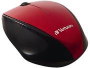 Verbatim Wireless Multi Trac Blue LED Optical Mouse Red