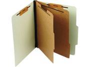 Esselte Pendaflex 02602 Pressboard Classification Folder Letter Six Section Leaf Green