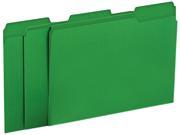 Colored File Folders 1 3 Cut One Ply Tab Letter Green 100 Box
