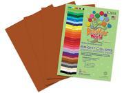 Premium Sulphite Construction Paper 76 lbs. 9 x 12 Brown 50 Pack