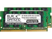 Black Diamond Memory 32GB 2 x 16GB 260 Pin DDR4 SO DIMM ECC Unbuffered DDR4 2133 PC4 17000 Server Memory Model BD16GX22133MQO25