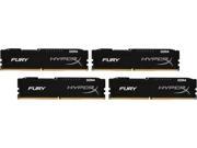 HyperX FURY 16GB 4 x 4GB 288 Pin DDR4 SDRAM DDR4 2133 PC4 17000 Compatible with Intel X99 chipset Memory Kit Model HX421C14FBK4 16