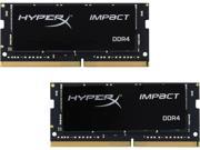HyperX Impact 32GB 2 x 16G 260 Pin DDR4 SO DIMM DDR4 2400 PC4 19200 Laptop Memory Model HX424S14IBK2 32