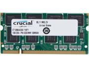 Crucial 1GB 200 Pin DDR SO DIMM DDR 333 PC 2700 Laptop Memory Model CT12864X335