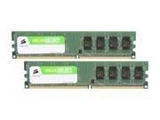 CORSAIR 2GB 2 x 1GB 240 Pin DDR2 SDRAM DDR2 667 PC2 5300 Desktop Memory Model VS2GBKIT667D2