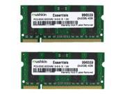 Mushkin Enhanced Essentials 4GB 2 x 2GB 200 Pin DDR2 SO DIMM DDR2 667 PC2 5300 Dual Channel Kit Laptop Memory Model 996559