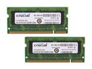 Crucial 8GB 2 x 4GB 200 Pin DDR2 SO DIMM DDR2 800 PC2 6400 Dual Channel Kit Laptop Memory Model CT2KIT51264AC800