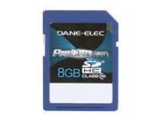 DANE ELEC PRO 8GB Secure Digital High Capacity SDHC Flash Card Model DA SD 1008G C