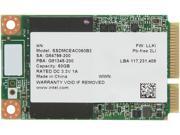 Intel 525 Series 60GB Mini SATA mSATA MLC Internal Solid State Drive SSD SSDMCEAC060B301