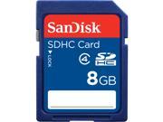 SanDisk 8GB Secure Digital High Capacity SDHC Flash Card Model SDSDB 8192 A11