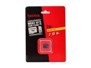 SanDisk 2GB MicroSD Flash Card Model SDSDQ 002G A11M