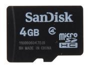 SanDisk 4GB microSDHC Flash Card Model SDSDQM 004G B35N