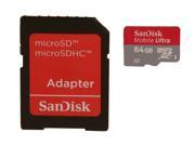 SanDisk Mobile Ultra 64GB microSDXC Flash Card Model SDSDQUA 064G A11A