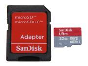 SanDisk Ultra UHS I 32GB microSDHC Flash Card Model SDSDQUI 032G A11