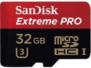 SanDisk 32GB Extreme PRO microSDHC UHS I U3 Class 10 Memory Card with Adapter Speed Up to 95MB s SDSDQXP 032G G46A