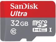 SanDisk 32GB Ultra microSDHC UHS I Class 10 Memory Card with Adapter Speed Up to 80MB s SDSQUNC 032G GN6MA
