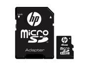 HP 4GB microSDHC Flash Card w SD Card Adapter Model L1882A