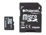 PNY Polaroid 16GB microSDHC Flash Card Model P SDU16G10 EFPOL
