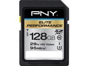 PNY 128GB Elite Performance SDXC UHS I U3 Class 10 Memory Card Speed Up to 95MB s P SDX128U395 GE