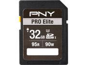 PNY 32GB PRO Elite SDHC UHS I U3 Class 10 Memory Card Speed Up to 95MB s P SDH32U395PRO GE
