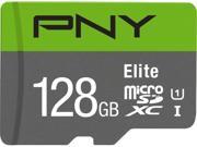 PNY 128GB Elite microSDXC UHS I U1 Class 10 Memory Card with Adapter Speed Up to 85MB s P SDU128U185EL GE
