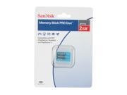 SanDisk Gaming 2GB Memory Stick Pro Duo MS Pro Duo Flash Card Model SDMSG 2048 A11