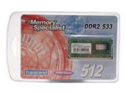 Transcend 512MB 200 Pin DDR2 SO DIMM DDR2 533 PC2 4200 Laptop Memory Model TS64MSQ64V5J