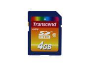 Transcend 4GB Secure Digital High Capacity SDHC Flash Card Model TS4GSDHC10