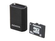 ADATA 16GB microSDHC Flash Card with V3 USB Reader Black Blue Model AUSDH16GCL4 RM3BKBL