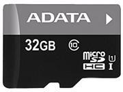 ADATA Premier 32GB microSDHC SDXC UHS I U1 Memory Card with One Adapter AUSDH32GUICL10 RA1