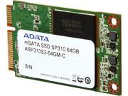 ADATA Premier Pro SP310 mSATA 64GB SATA 6Gb s MLC Internal Solid State Drive SSD ASP310S3 64GM C