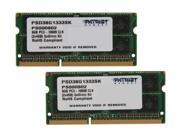 Patriot 8GB 2 x 4GB 204 Pin DDR3 SO DIMM DDR3 1333 PC3 10600 Laptop Memory Model PSD38G1333SK