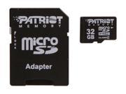 Patriot 32GB microSDHC Flash Card Model PSF32GMCSDHC43P