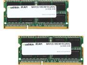 Mushkin Enhanced iRam 32GB 2 x 16GB 204 Pin DDR3 SO DIMM DDR3L 1866 PC3L 14900 Memory for Late 2015 iMac Core i5 i7 Model MAR3S186DM16G28X2