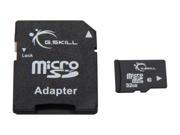 G.SKILL 32GB microSDHC Flash Card w SD Adapter Model FF TSDG32GA C6