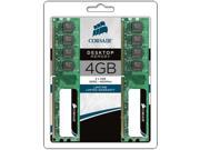 CORSAIR 4GB 2 x 2GB 240 Pin DDR2 SDRAM DDR2 800 PC2 6400 Desktop Memory Model VS4GBKIT800D2