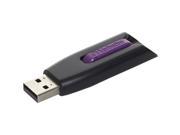 VERBATIM 49180 16GB SuperSpeed USB 3.0 Store n Go R V3 USB Drive Violet