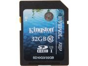 Kingston Elite 32GB Secure Digital High Capacity SDHC Flash Card Model SD10G3 32GB 740617217452
