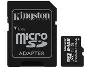 Kingston 64GB microSDXC Industrial Temperature Card SD Adapter Model SDCIT 64GB