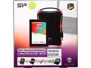Silicon Power SSD Slim S60 Upgrade Kit 2.5 240GB SATA III MLC Internal Solid State Drive SSD SP240GBSS3S60S27