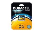 Duracell 8GB Compact Flash CF Flash Card Model DU CF30 08G C