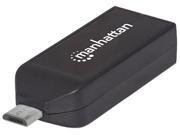 Manhattan imPORT Link Mobile OTG Adapter Micro USB 2.0 to USB 2.0 24 in 1 Card Reader Writer