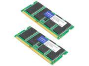 AddOn Memory Upgrades 8GB 2 x 4GB 204 Pin DDR3 SO DIMM DDR3 1066 PC3 8500 Laptop Memory